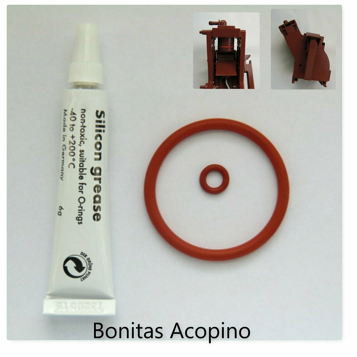 Cafe Bonitas Acopino Dichtung O-Ring Dichtungssatz  Fett Brühgruppe Brüheinheit Braun