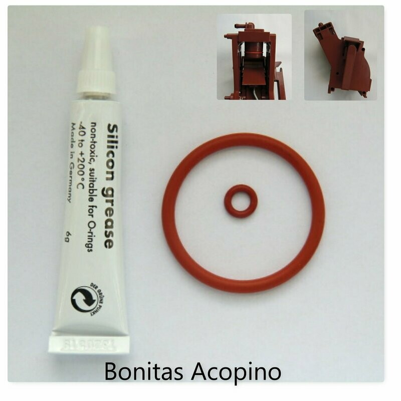 Cafe Bonitas Acopino Dichtung O-Ring Dichtungssatz  Fett Brühgruppe Brüheinheit Braun