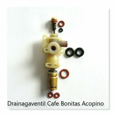 Cafe Bonitas Acopino Drainageventil Ventil O-Ring Dichtung Set Kaffevollautomat