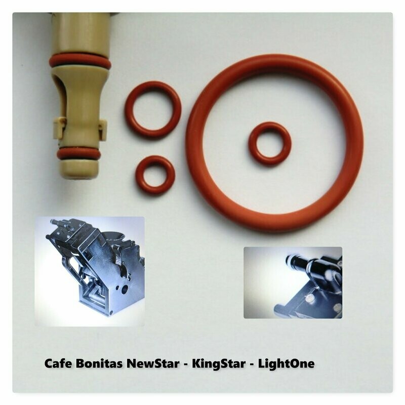 Cafe Bonitas Acopino Dichtung O-Ring für Auslaufstutzen Supportventil Brüheinheit Schwarz