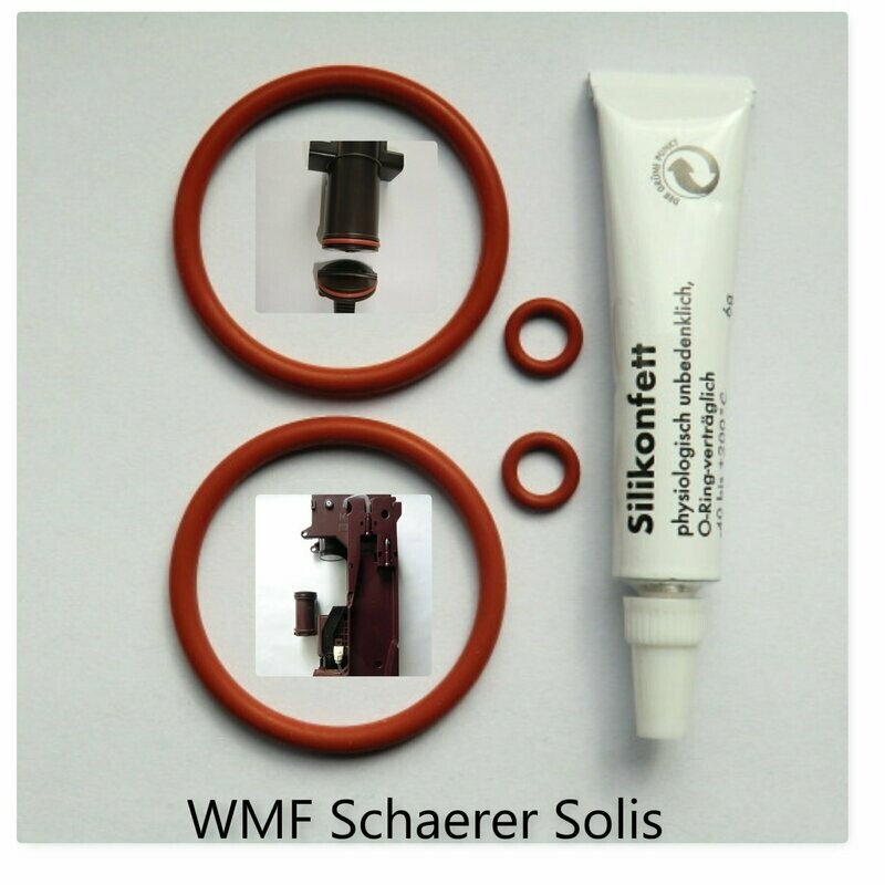 WMF Solis Schaerer O-Ring Dichtung Dichtungssatz 6g Fett Brüheinheit Brühgruppe Kolben