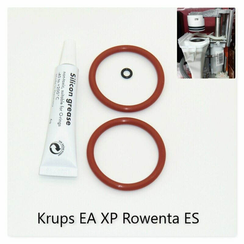 Dichtungssatz O-Ring Fett Kaffeevollautomat Brühgruppe Krups Rowenta EA XP ES Kolben