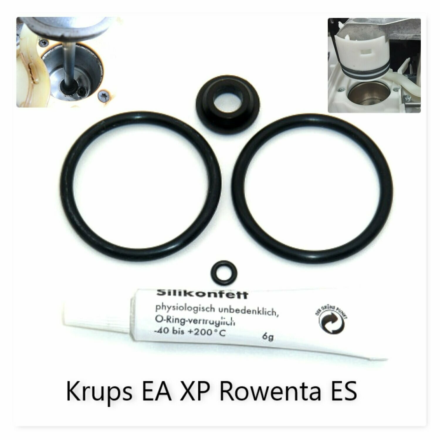 Dichtung O Ring Formdichtung Stößel  Fett SET Krups EA 68 69 80 81 82 90 Rowenta ES 68 EA69 AE90  Thermoblock