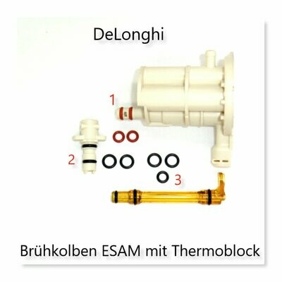Delonghi AEG Dichtung Dichtungssatz O-Ring SET Klein für Brühkolben mit Thermoblock ESAM
