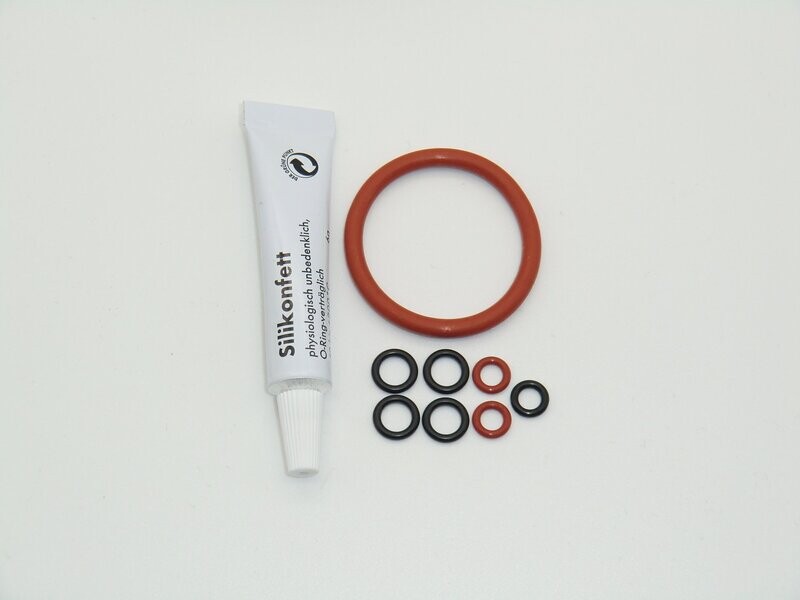 Delonghi AEG Dichtung SET Klein+Fett Dichtungssatz O-Ring Brühkolben mit Thermoblock ESAM