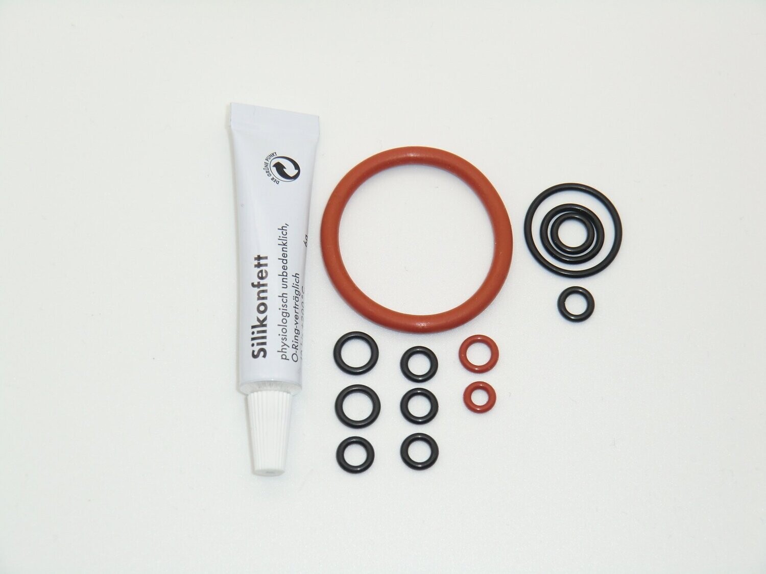 Delonghi AEG Dichtung SET Klein+ Fett Dichtungssatz O-Ring Kolben ohne Thermoblock ECAM ETAM