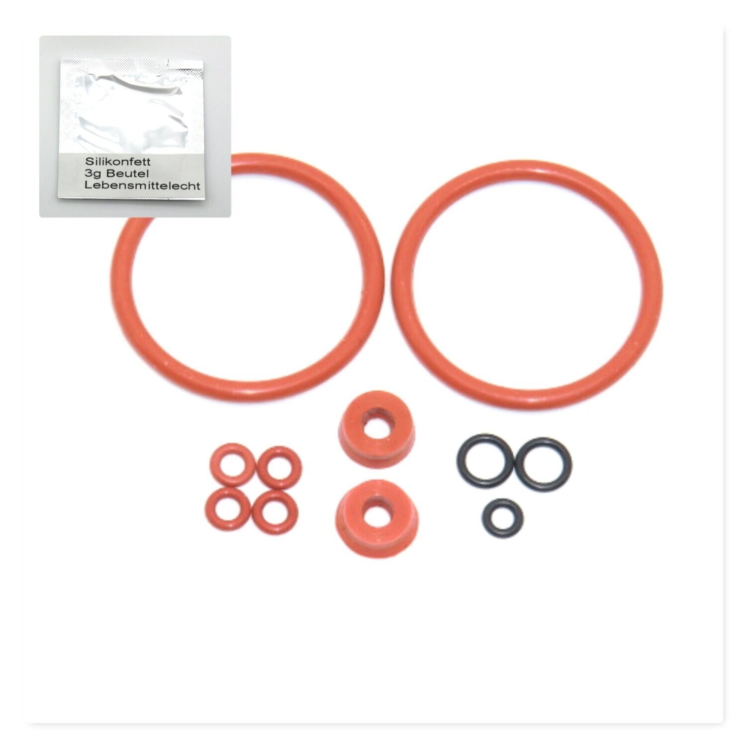 Jura Dichtung Wartungsset Dichtung SET O-Ring Fett 3g für Kolben Brühgruppe Franke Krups AEG
