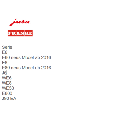 Jura E6 E8 WES Vacum/ Andock Stutze
