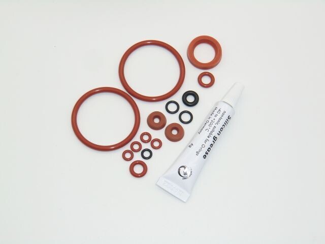 Jura WE6 E6 E8 Dichtungsset O-Ring für Drainageventil Kolben Vakuum/Andockstutze Wassertank Set Fett 6g Tube