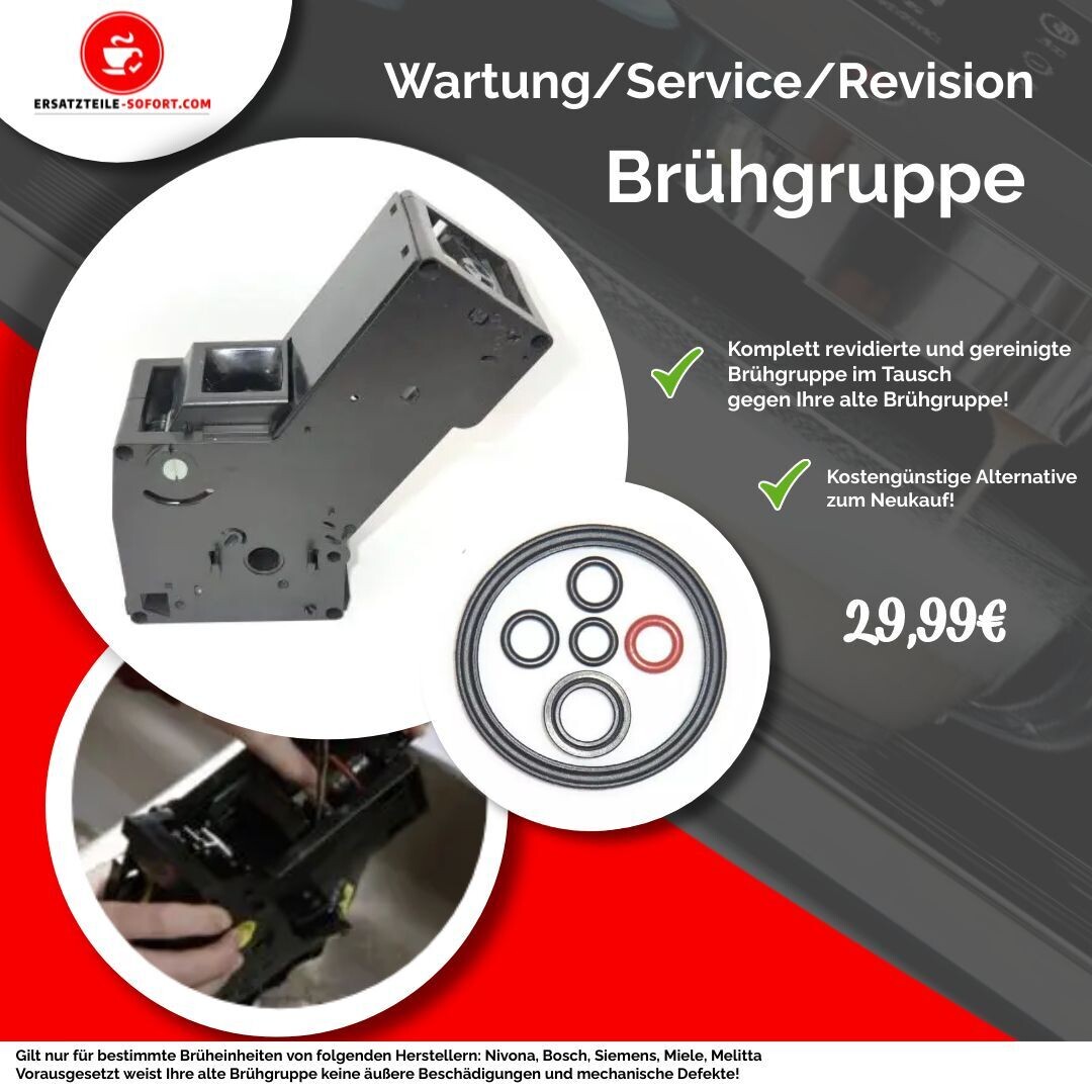 Revision Brüheinheit MIELE NIVONA Melitta Siemens Surpresso Bosch Bevenuto Krups XP 9000