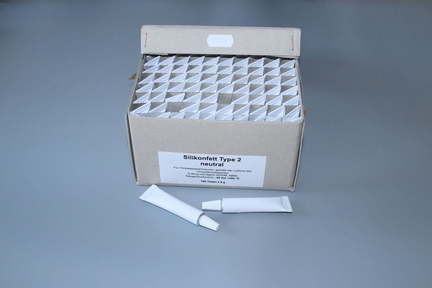 100 Stück x Silikonfett Fett 6g Tube Neutral TYPE 2 für Kaffeevollautomat Armaturen Dichtung O-Ring Lebensmittelecht