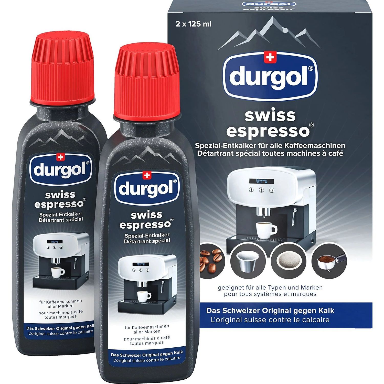 Durgol Premium Entkalker Kaffee- und Espressomaschinen 125ml Flasche