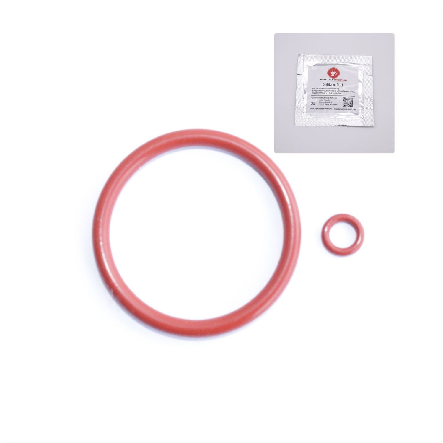 Kaffeevollautomat Dichtungssatz Dichtung O-Ring Keramikventil /Kolben Brühgruppe Bosch Vero Cup Siemens EQ3 EQ9 EQ500/700 Fett 3g Tüte
