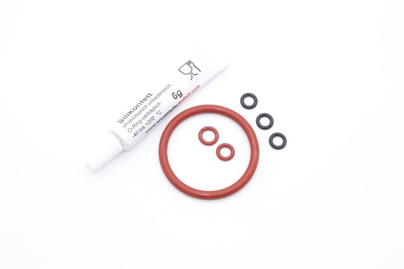 Kaffeevollautomat Siemens EQ 6 Dichtungssatz O-Ring Keramikventil -Kolben-Kupplung Brühgruppe 6g Fett Tube