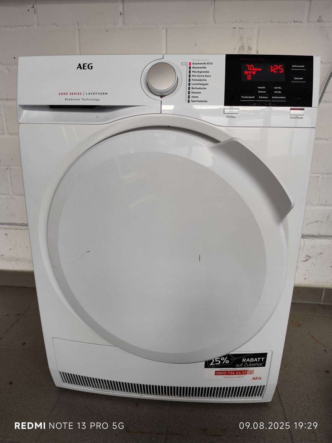 Trockner Kondenstrockner Wäschetrockner AEG T6DB60379   gebraucht
