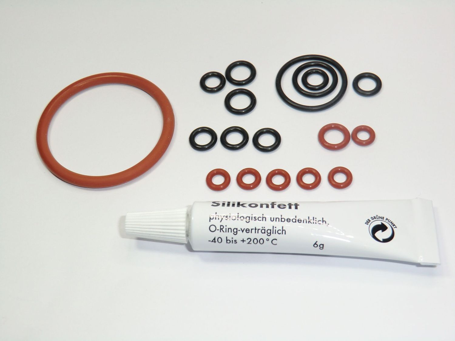 Delonghi ESAM AEG O-Ring SET Dichtungssatz Fett 6g Brühkolben mit Thermoblock ESAM