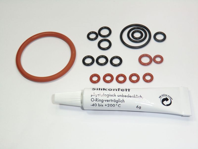 Delonghi ESAM AEG O-Ring SET Dichtungssatz Fett 6g Brühkolben mit Thermoblock ESAM Delonghi ESAM AEG O-Ring SET Dichtungssatz Fett 6g Brühkolben mit Thermoblock ESAM