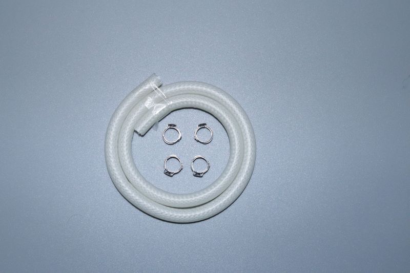 Silikon Gewebeschlauch Schlauch Krups Jura Saeco Philips Siemens Bosch 38 Bar Innen ID 4,1 x 2 mm 8,1 mm Außen + Schellen