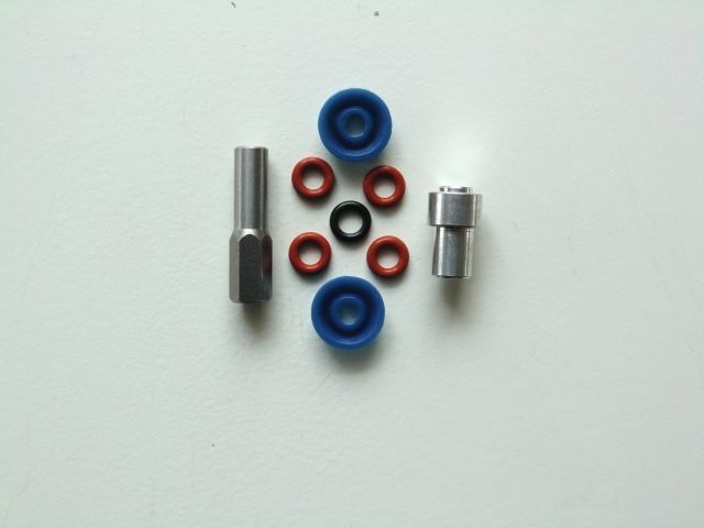 Jura Franke Wartungsset Blau Dichtung für Drainageventil+ Kappe Bit Gehäuse Schlüssel