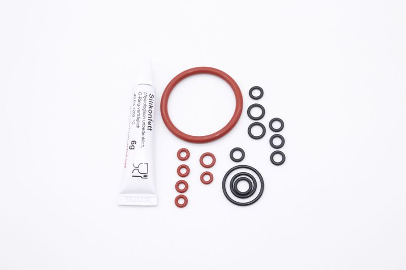Delonghi ECAM ETAM AEG O-Ring SET Dichtungssatz Brühkolben Fett 6g . Kolben ohne Thermoblock Delonghi ECAM ETAM AEG O-Ring SET Dichtungssatz Brühkolben Fett 6g . Kolben ohne Thermoblock
