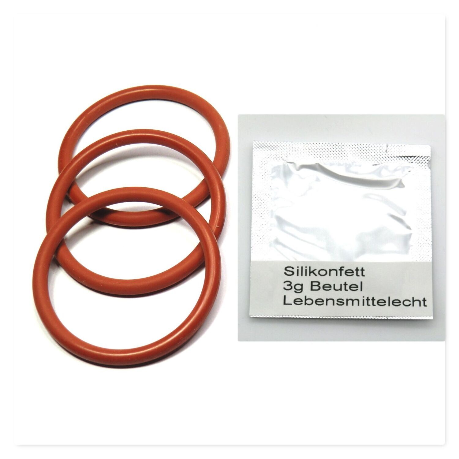 DeLonghi ETAM EAM ECAM ESAM AEG 3xO-Ring Dichtung Fett 3g Brüheinheit Brühgruppe Brühkolben DeLonghi ETAM EAM ECAM ESAM AEG 3xO-Ring Dichtung Fett 3g Brüheinheit Brühgruppe Brühkolben