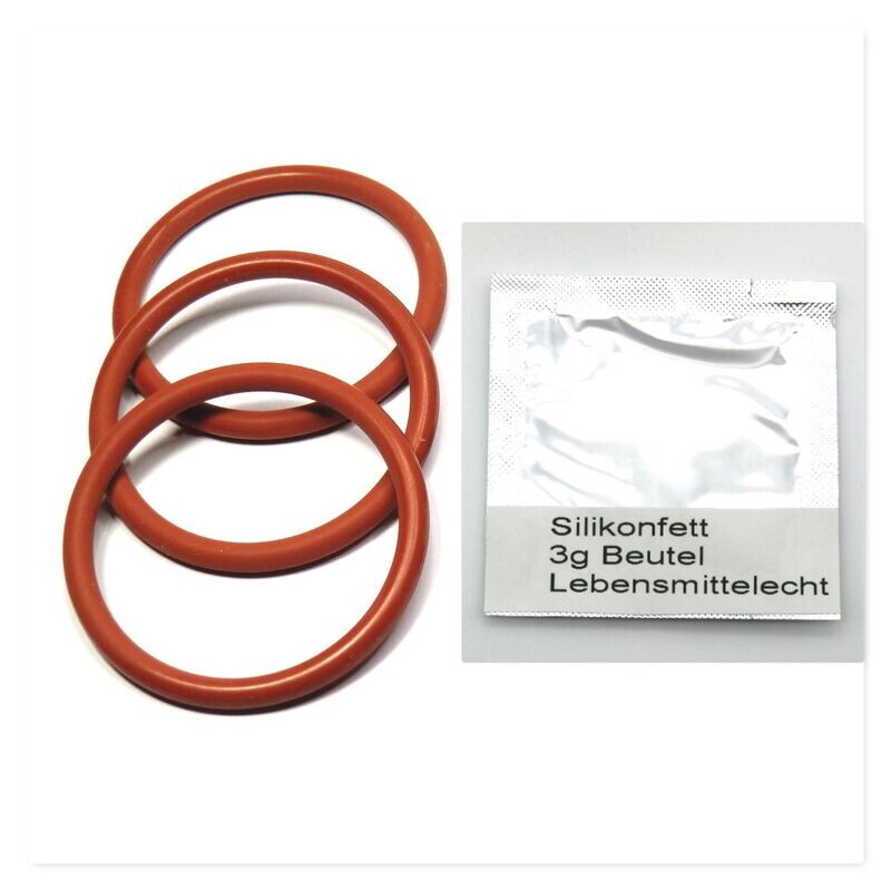 DeLonghi ETAM EAM ECAM ESAM AEG 3xO-Ring Dichtung Fett 3g Brüheinheit Brühgruppe Brühkolben DeLonghi ETAM EAM ECAM ESAM AEG 3xO-Ring Dichtung Fett 3g Brüheinheit Brühgruppe Brühkolben