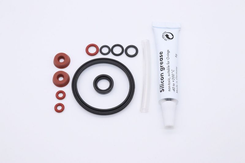 Nutring Lippendichtung Dichtungssatz + Schlauch +6g Fett Dichtung O-Ring für Drainageventil Miele Bosch Siemens Nivona Melitta Krups XP900