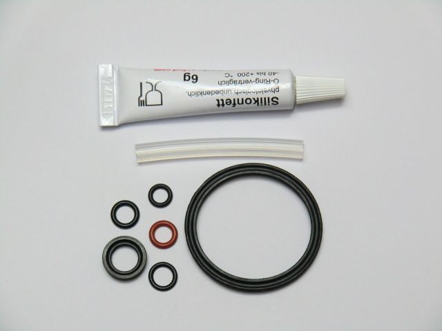 Nutring Lippendichtung Dichtung  Formdichtung Stößel +Schlauch+ Fett 6g Miele Bosch Siemens Nivona Melitta Krups XP900