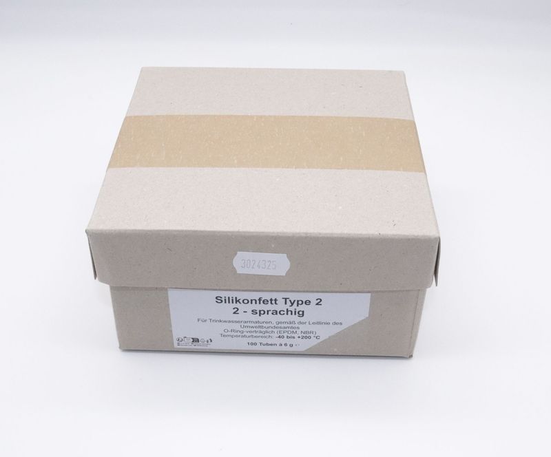 100x Stück Silikonfett Fett 6g Tube 2- Sprachig TYPE 2 für Kaffeevollautomat Armaturen Dichtung O-Ring Lebensmittelecht 100x Stück Silikonfett Fett 6g Tube 2- Sprachig TYPE 2 für Kaffeevollautomat Armaturen Dichtung O-Ring Lebensmittelecht