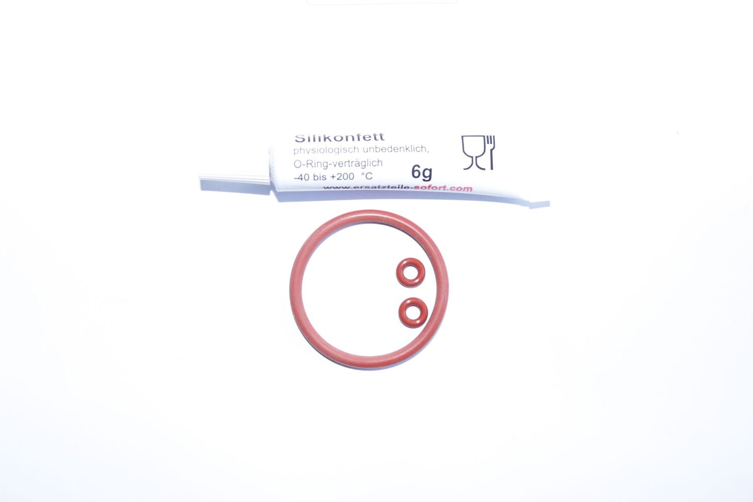 Dichtungssatz +Fett 6g Tube für Kapselmaschine  Nespresso Delonghi Krups Pixie Inissia Essenza