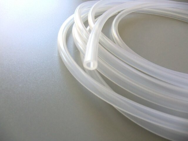 25 m Rolle Silikon Schlauch Innen ID 5 x 2 mm Stärke  Außen  AD 9 mm Lebensmitteleicht weich Transparent