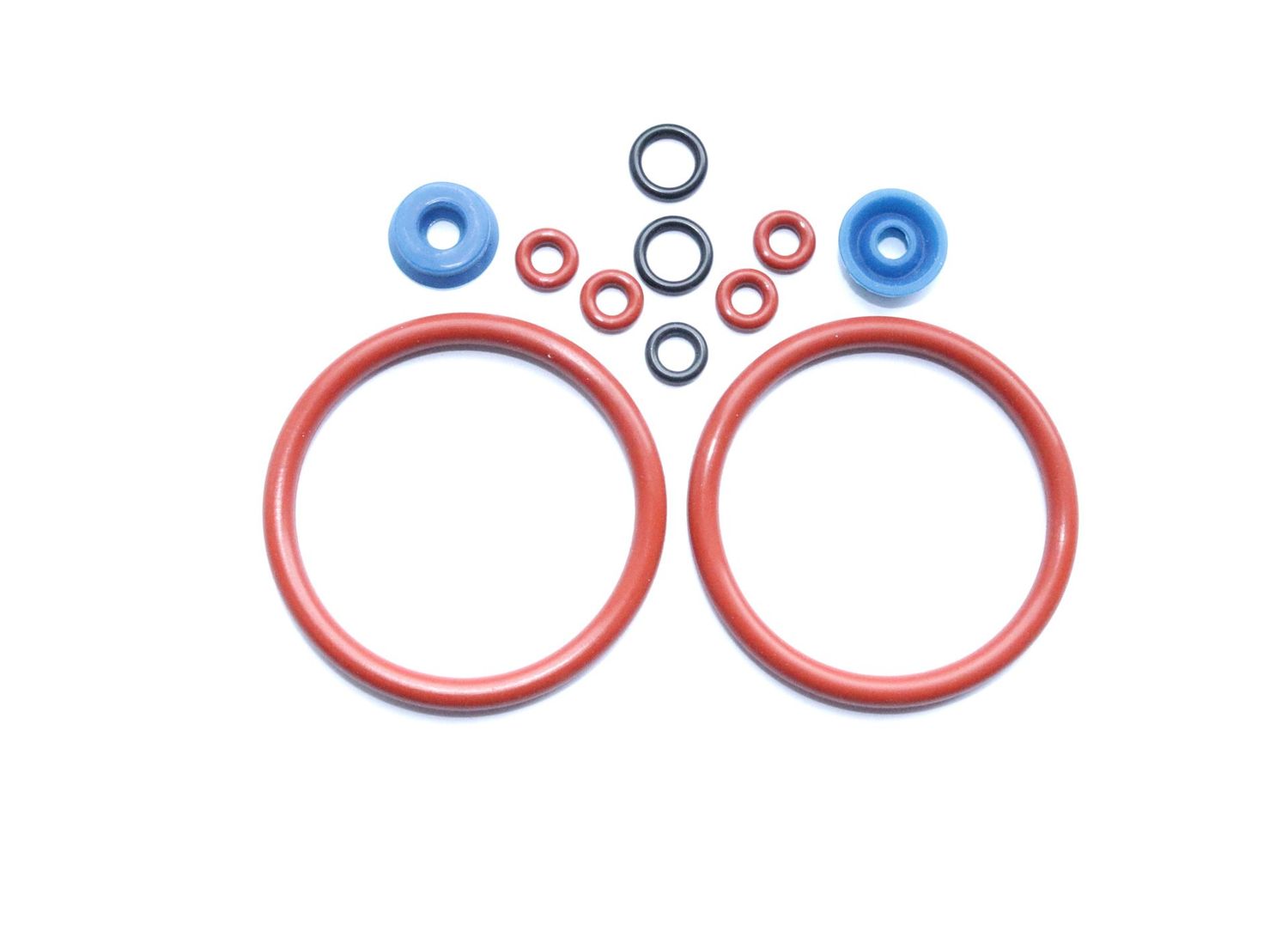 Jura Franke Dichtungssatz O-Ring Brühgruppe Kolben Drainageventil Krups  AEG Privileg Kaffeevollautomat/Blau