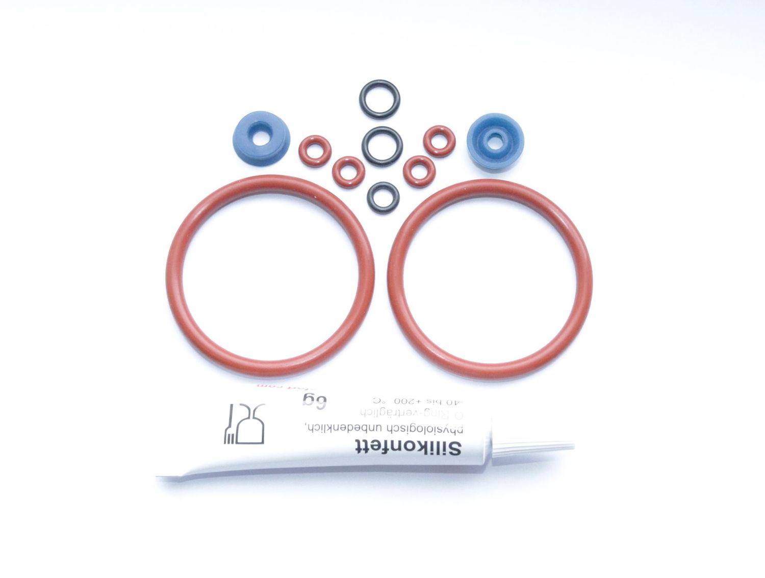 Jura Dichtung Wartungsset Dichtung SET O-Ring Fett für Kolben Brühgruppe Franke Krups AEG/Blau