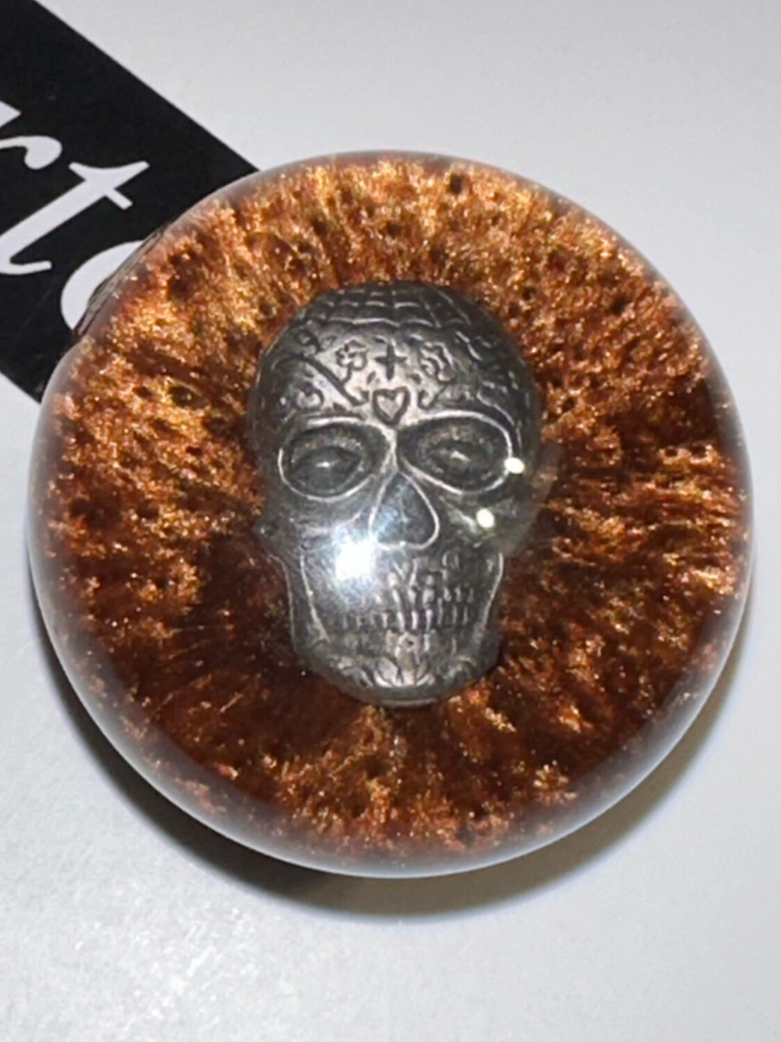 Skull Pewter on Bronze P