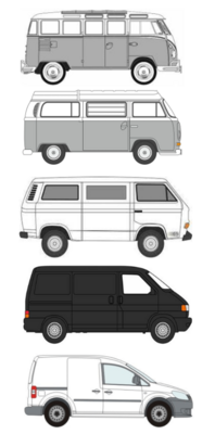 VW Split, Bay, T25, VW T4 and VW Caddy