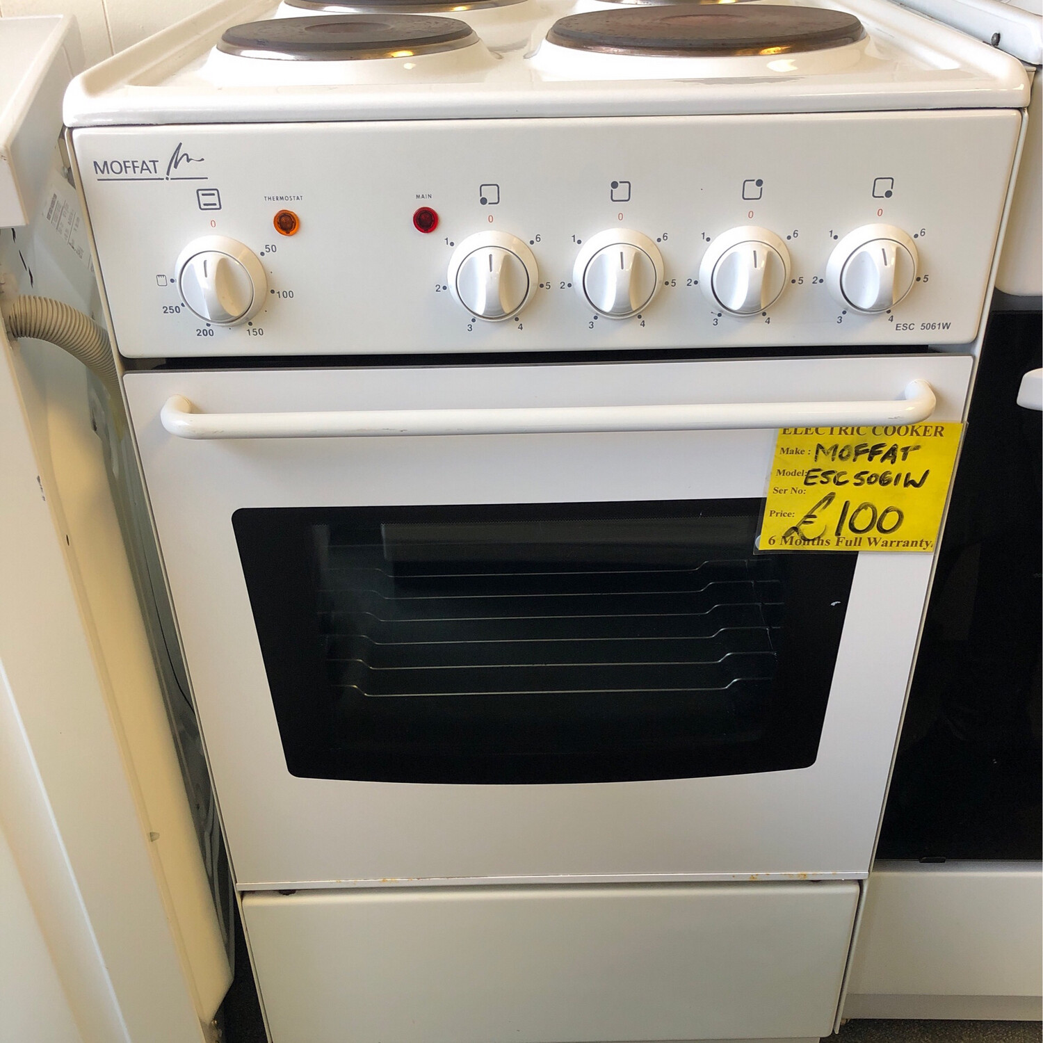 MOFFAT ELECTRIC COOKER INTEGRATED OVEN AND GRILL 500mm  ESC5061W