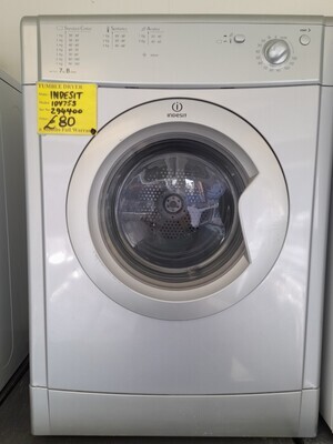 INDESIT SILVER VENTED TUMBLE DRYER 7Kg 6 MONTHS WARRANTY IDV75S