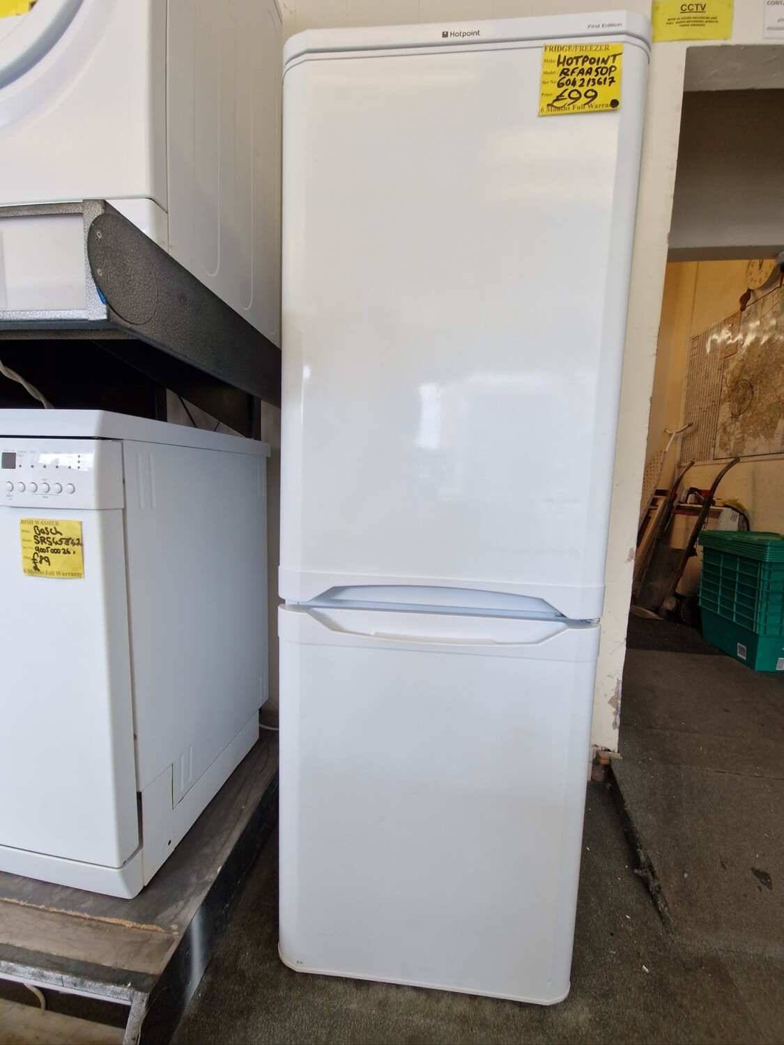HOTPOINT FIRST EDITION FRIDGE FREEZER MODEL RFAA50P 157 CM TALL