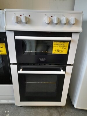 BELLING  CERAMIC TOP , ELECTRIC COOKER DOUBLE OVEN AND GRILL 500mm  MODEL DE56C08IE