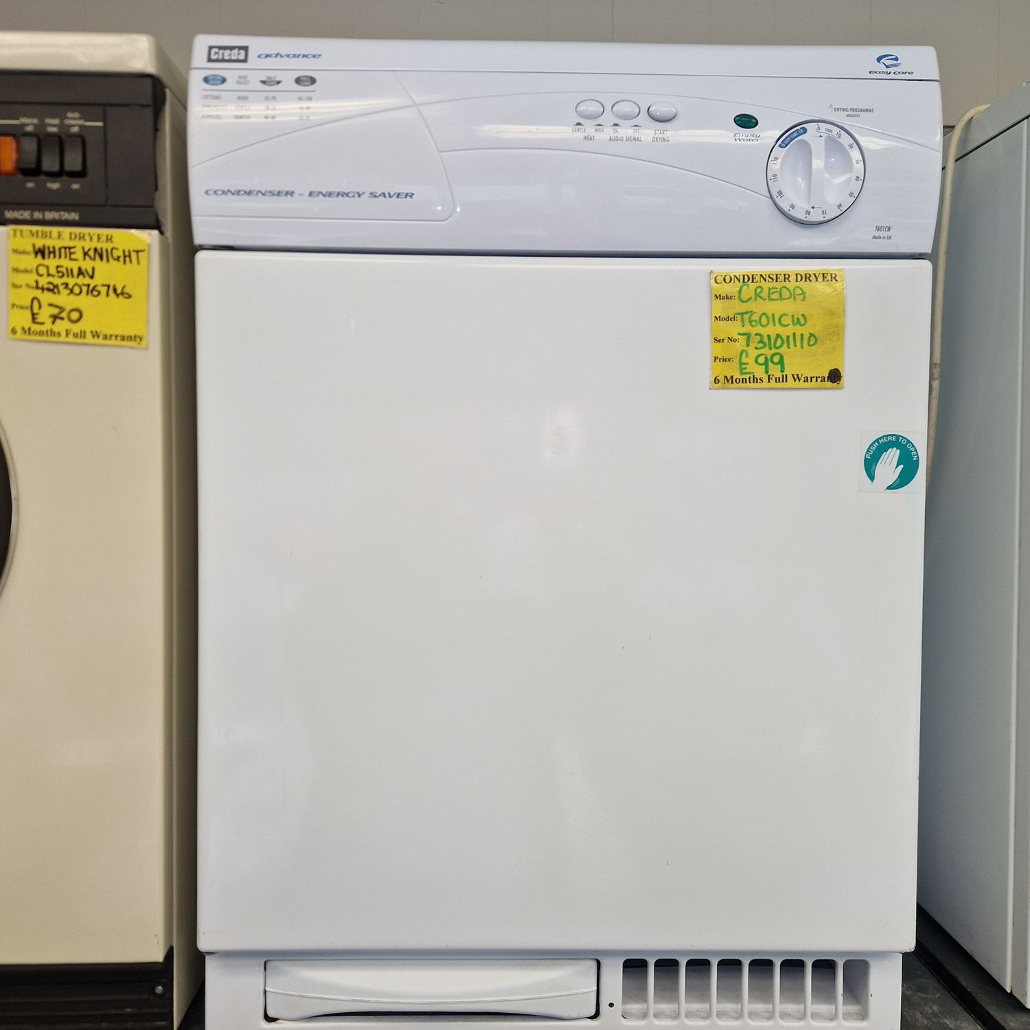 CREDA/HOTPOINT CONDENSER  DRYER MODEL T601CW