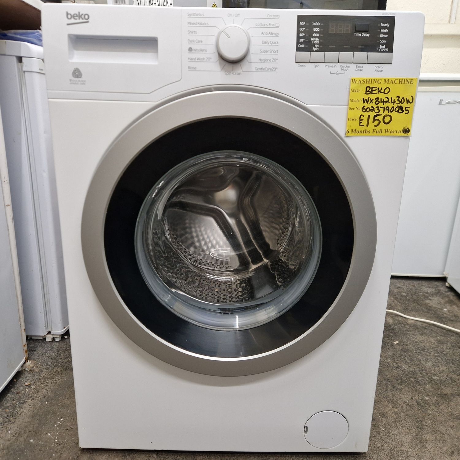BEKO 8Kg AAA RATED MODEL WX842430