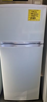 ARGOS FRIDGE FREEZER BOX FREEZER ON TOP  113CM TALL, 48CM WIDE MODEL ME481BFF