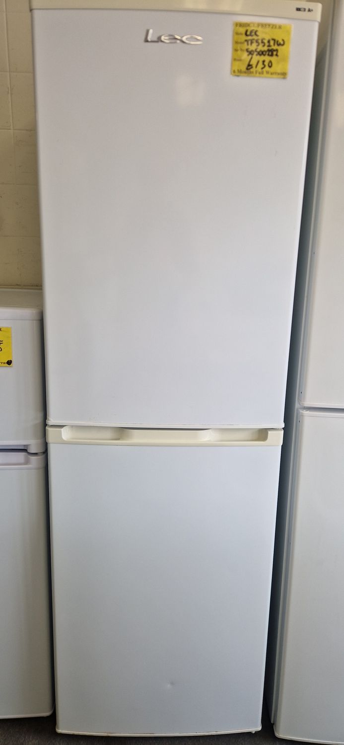 LEC FROSTFREE  FRIDGE FREEZER 173CM TALL 55CM WIDE  MODEL TF55175