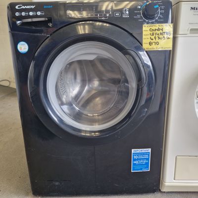 CANDY BLACK 10KG  WASHING MACHINE  MASSIVE 10KG A+++ RATED 1400 SPIN! MODEL CS1410TBB
