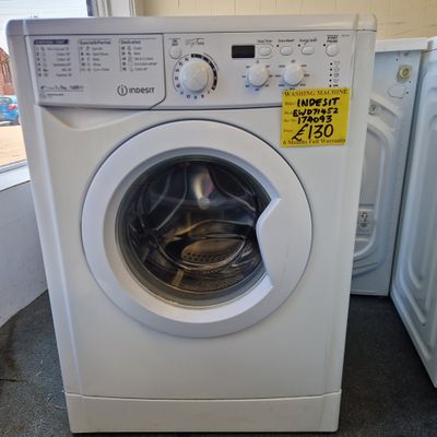 INDESIT 7KG A++ RATED 1400 SPIN SPEED MODEL EWD71452