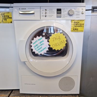 BOSCH HEAT PUMP CONDENSER SENSOR  TUMBLE DRYER 8Kg THIRD OF THE ELECTRICITY TO RUN!! MODEL WTW8635S1GB