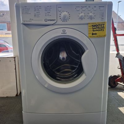 INDESIT SLIMLINE WASHING MACHINE A RATED 6KG  LOAD MODEL IWSB61151
