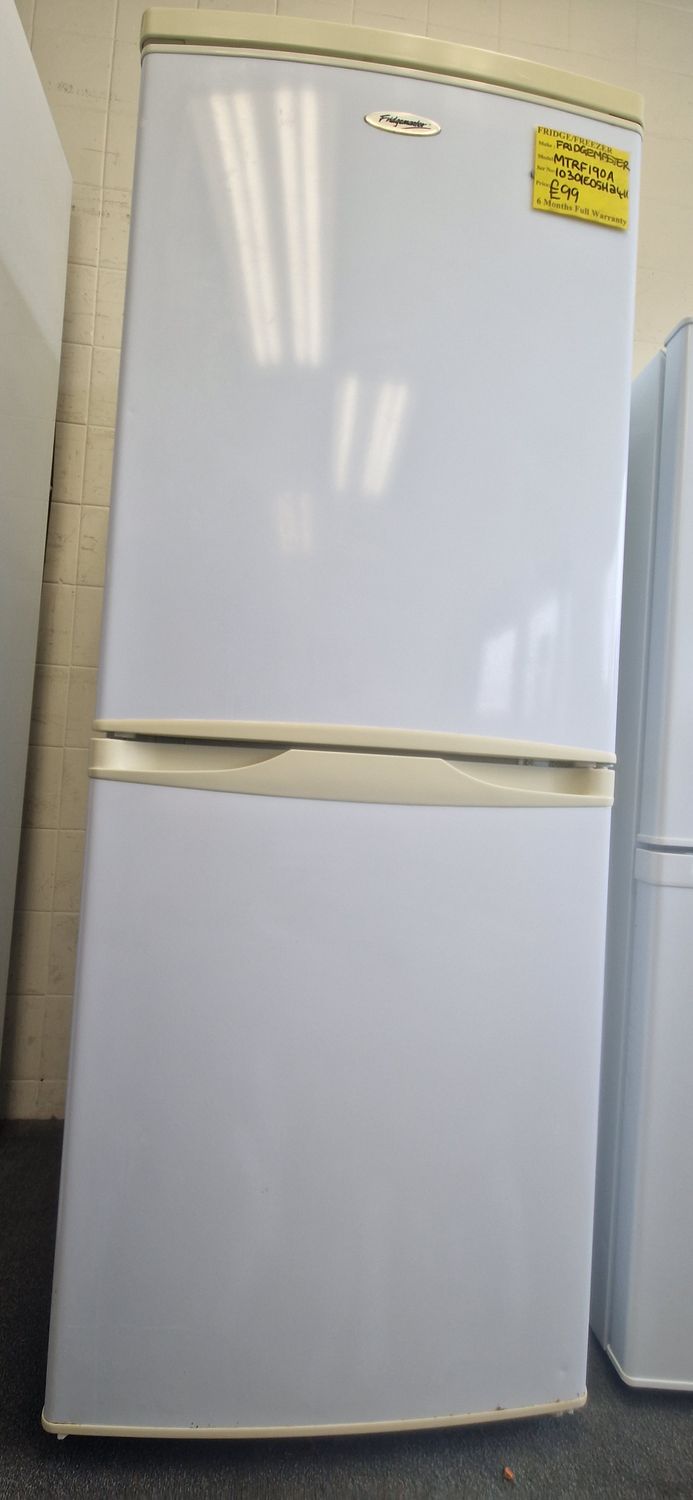 FRIDGIDAIRE  FRIDGE FREEZER  143CM TALL 55 CM WIDE MODEL MTRF190A