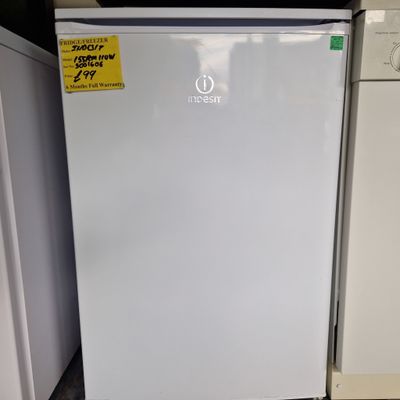 INDESIT LARDER FRIDGE 85 CM TALL, 55CM WIDE MODEL 155RM110W