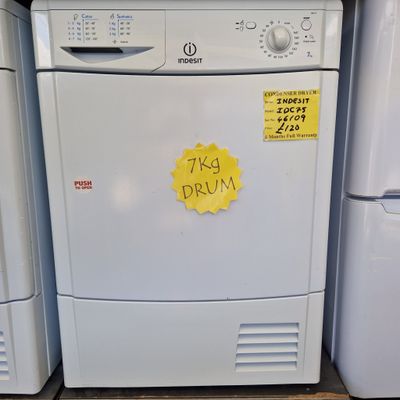 INDESIT CONDENSER TUMBLE DRYER 7Kg 6 MONTHS WARRANTY MODEL IDC75
